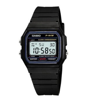 Casio Youth Series Digital Black Dial Unisex Watch – F-91W-1Q(D002)